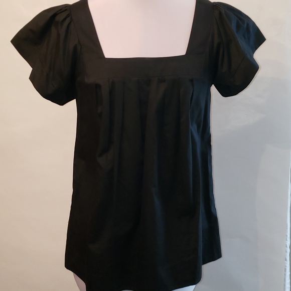 NWT French Connection Pleated Cotton Top Size 2 - Picture 1 of 5